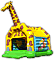 Giraffe - Springkussens met dak
