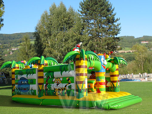 Large authentic VIV inflatable attraction photographed outdoors
