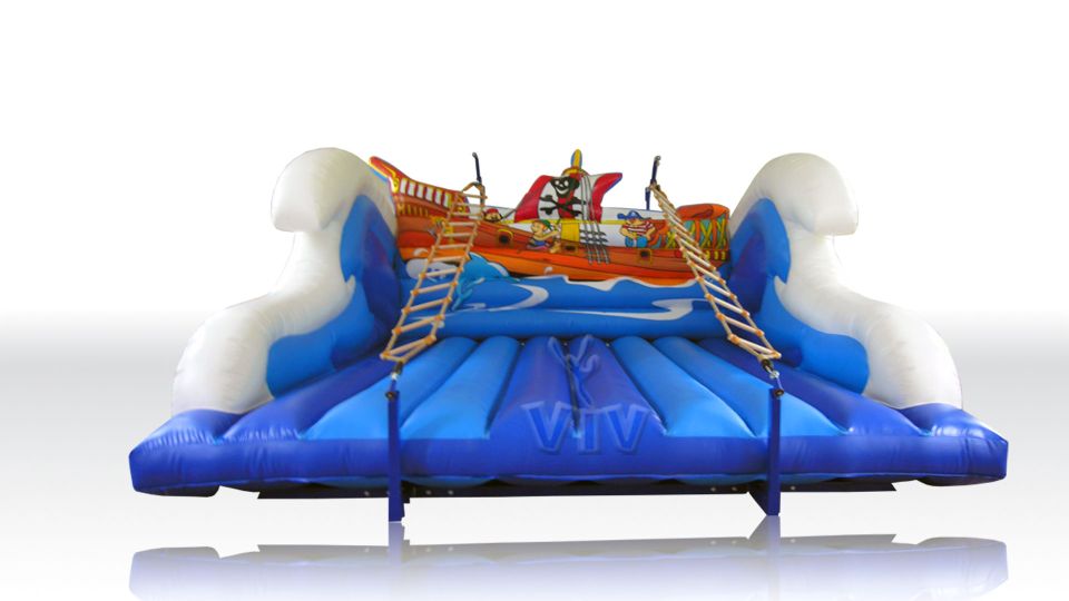 Ladders Pirate`s ship 6,3 x 6,0 x 3,1 m commercial inflatable action game