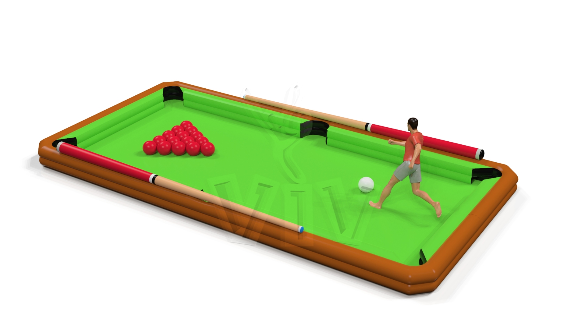 Snooker Field 6 x 4 m commercial inflatable action game