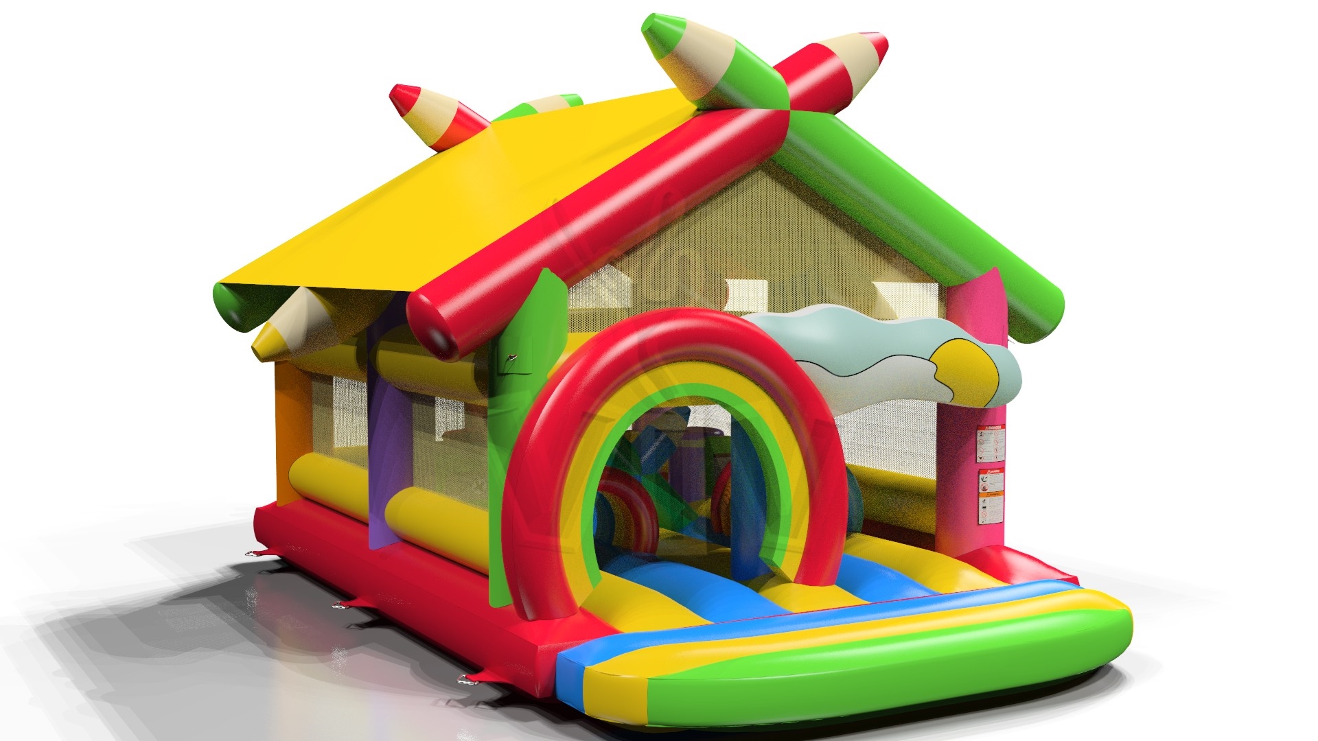 Active Center Crayons with roof commercial inflatable active center