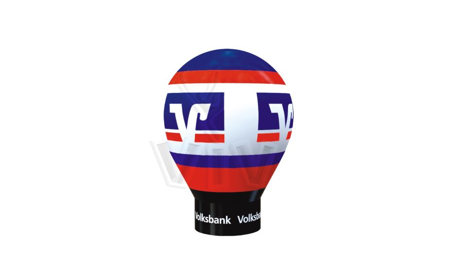 Balloon with gondola without narrowing 4,4 x 4,4 x 6 m commercial promotional inflatable balloon