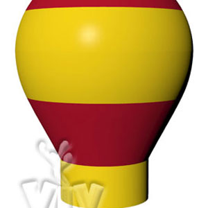 Balloon with gondola without narrowing 8 m commercial promotional inflatable balloon