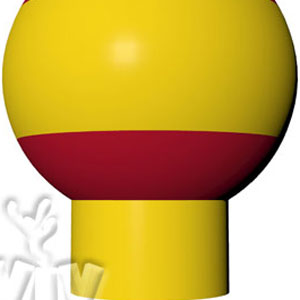Balloon with narrow base 8 m commercial promotional inflatable balloon
