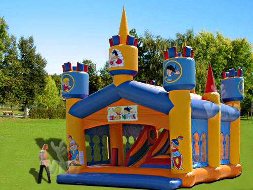 Bimbolo roofed inflatable bounce