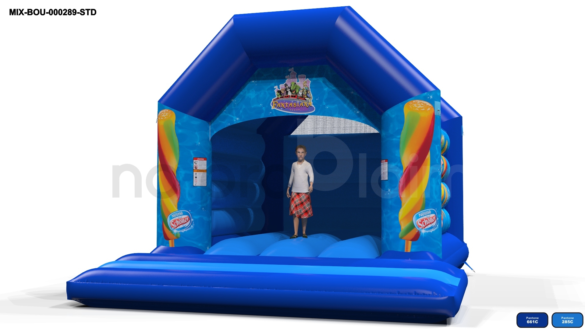Bounce Startup with roof Nestle commercial inflatable bounce