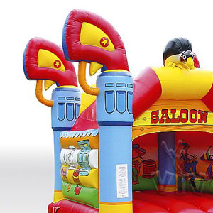 Saloon 10 x 7 with roof commercial inflatable bounce