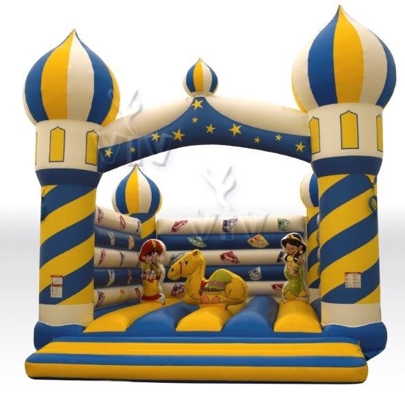 Bounce Aladdin without roof, with figures commercial inflatable bounce