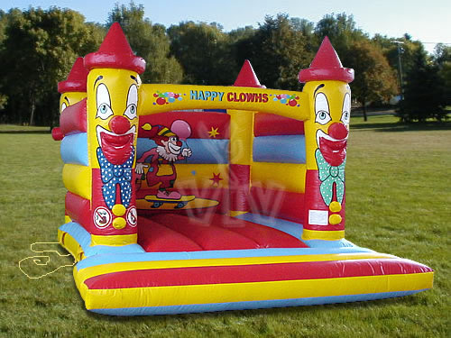 Happy Clown open-top inflatable bounce