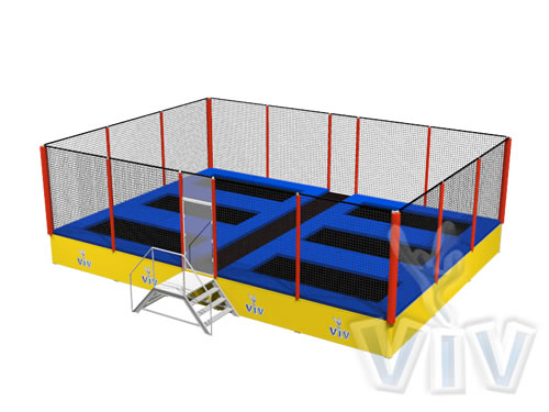 6-place Trampoline mechanical attraction product photo