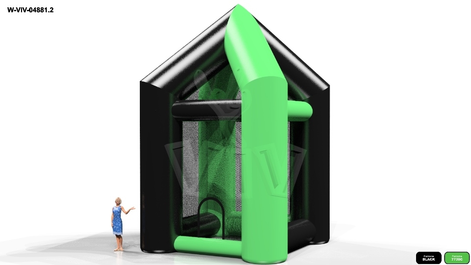 Crate-piling device 5,0 x 5,0 x 8,0 m commercial custom inflatable
