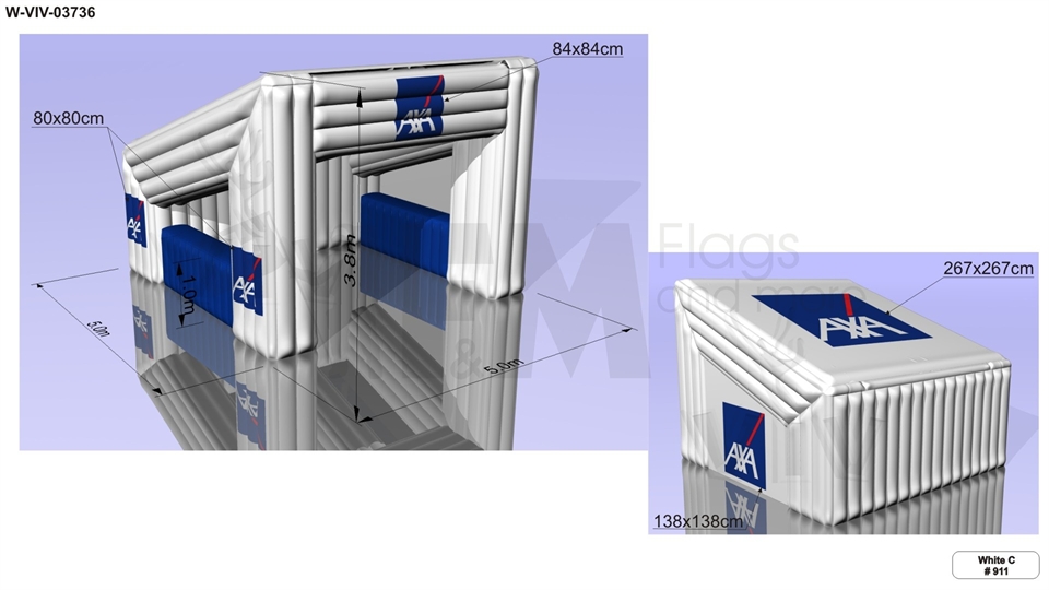 Slanted bar commercial custom inflatable