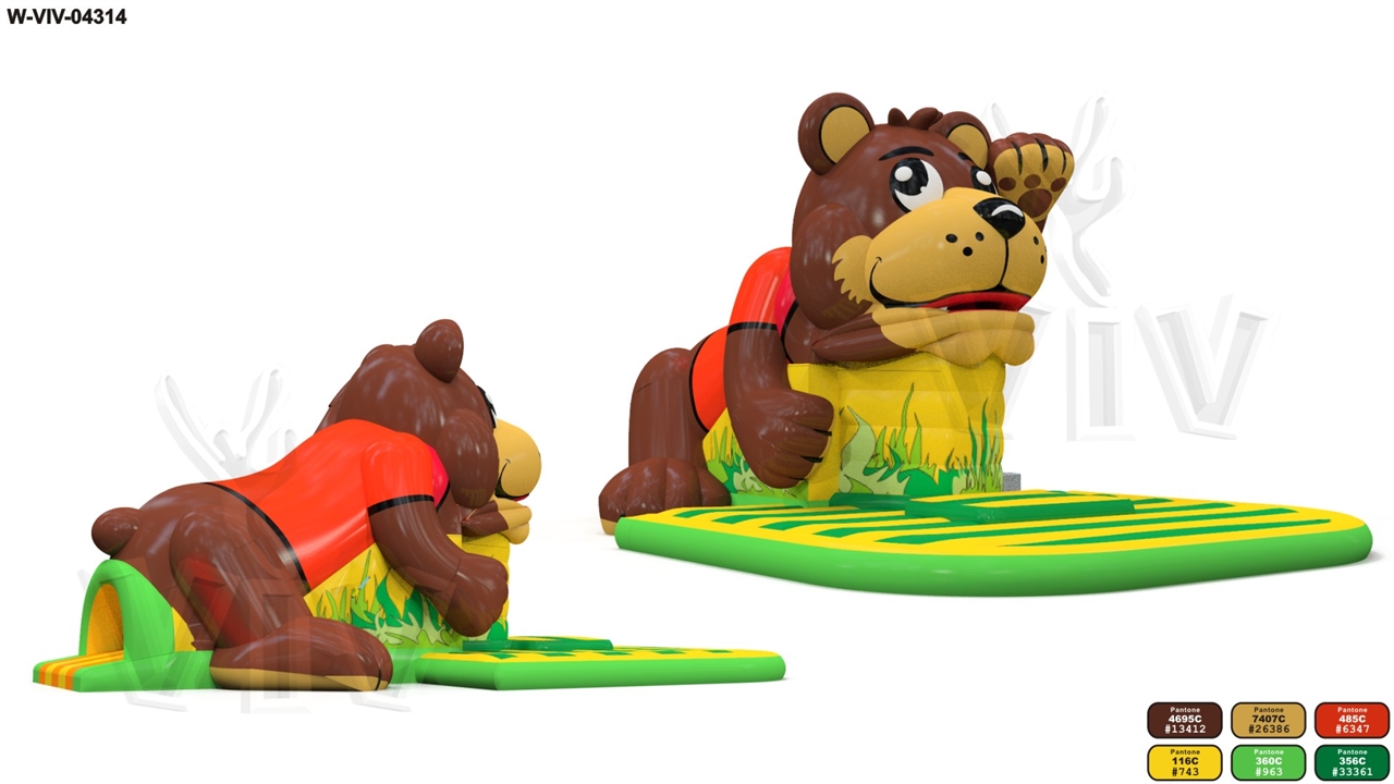 Swallowers Bear 10 x 6,6 x 5,1 m commercial custom inflatable