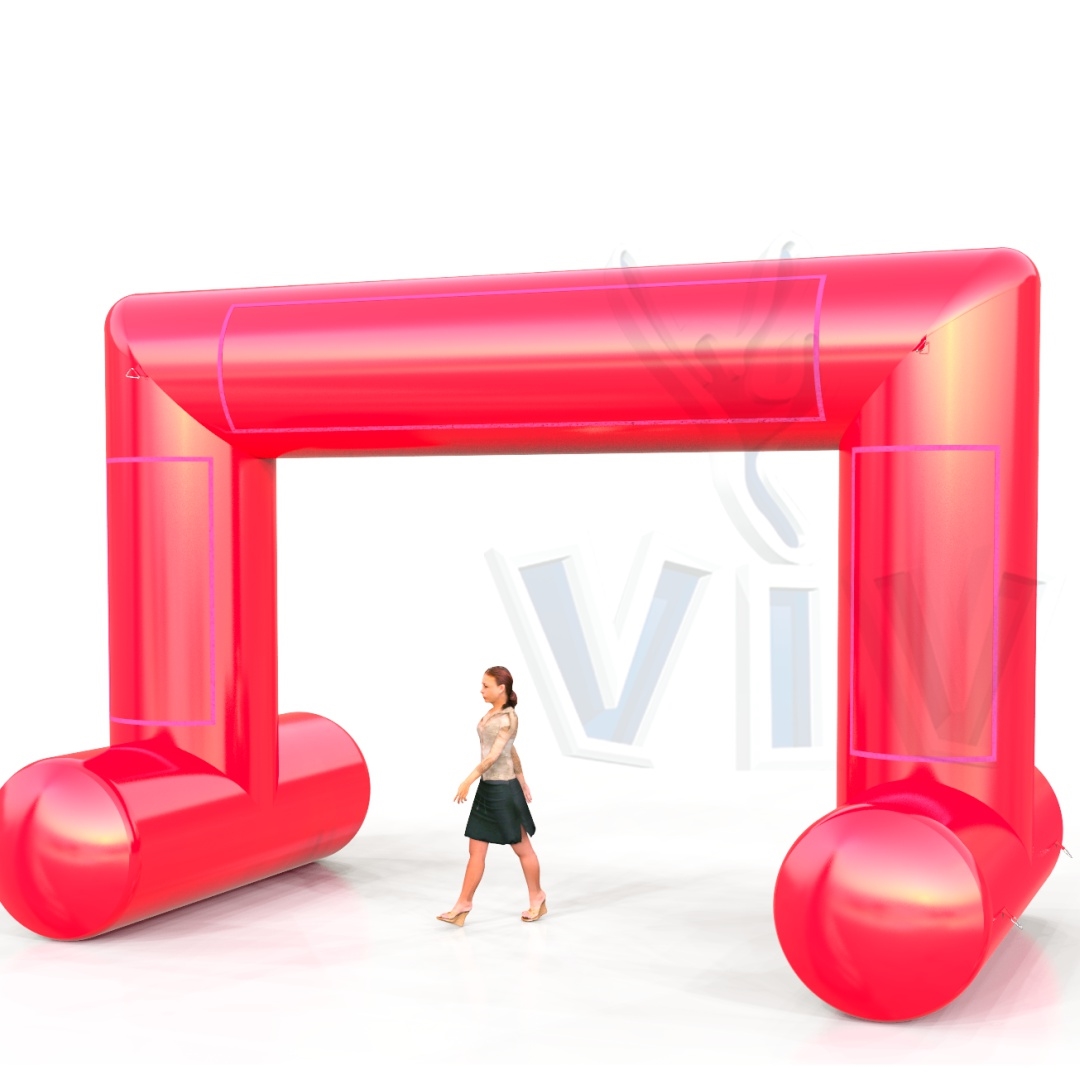 Rectangular self - standing gate 6 m commercial promotional inflatable gate