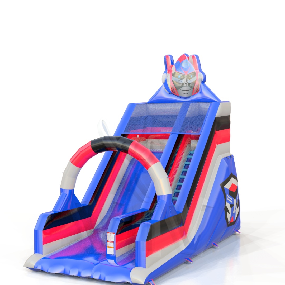 Robot M with robot head commercial inflatable slide
