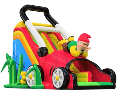 Lawnmower commercial inflatable slide