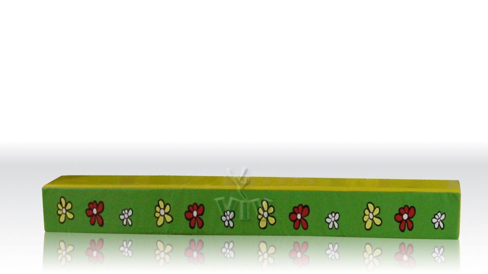 Barrier to sit on with painting (section 0,3 x 0,3) Price for 1 m commercial inflatable softplay