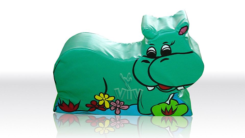 Hipopotamus commercial inflatable softplay
