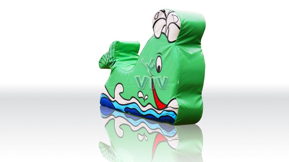Soft Play Whale with fountain commercial inflatable softplay