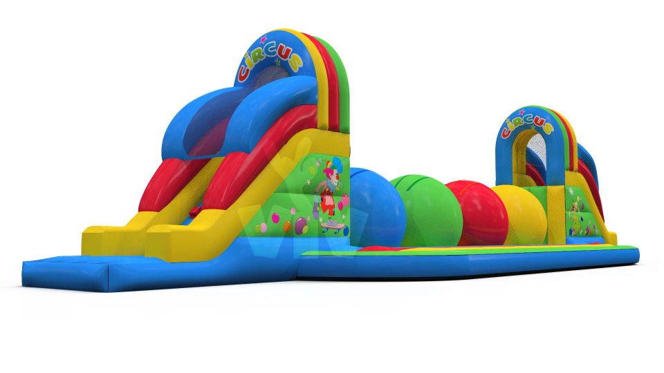 Wipe-Out Circus - Collection Circus commercial inflatable wipe-out attraction