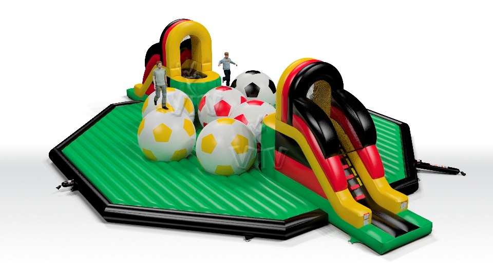 Wipe-Out Football commercial inflatable wipe-out attraction