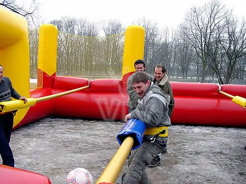 Water soccer playing fields inflatable product photo