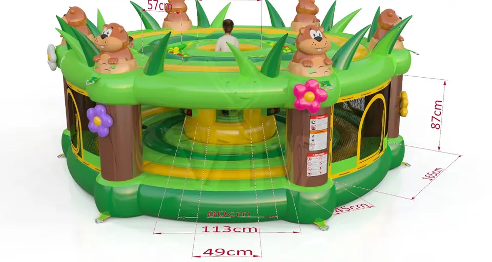Whack a mole beavers (for kids) commercial inflatable action game