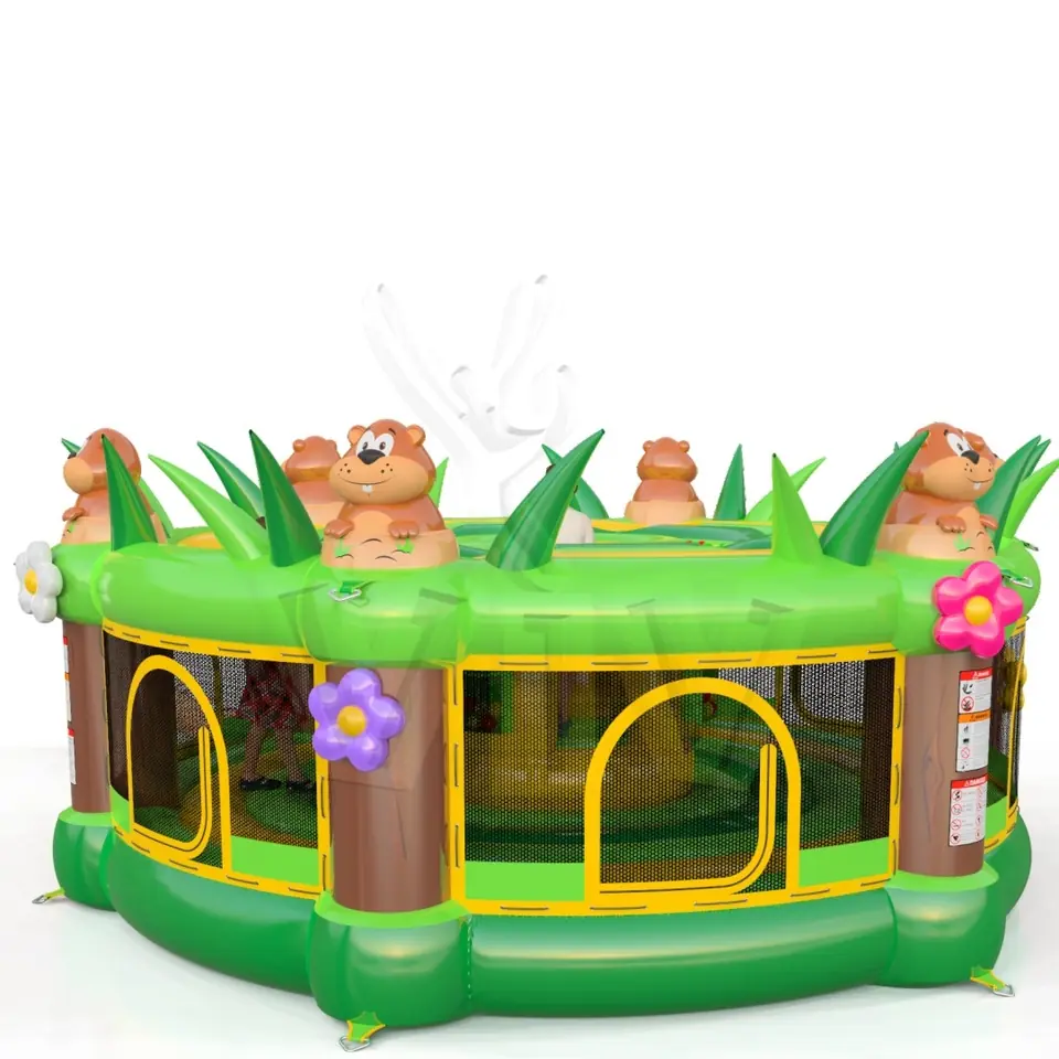 Whack a mole beavers (for kids) commercial inflatable action game
