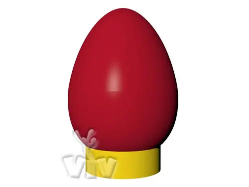 Balloon `hard boiled egg` with wide base 3 m commercial promotional inflatable balloon