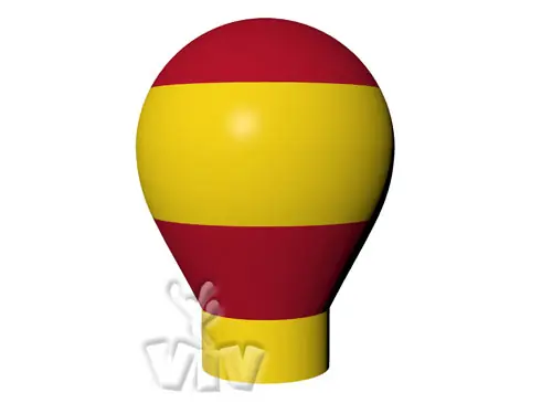 Balloon with gondola without narrowing 6 m commercial promotional inflatable balloon