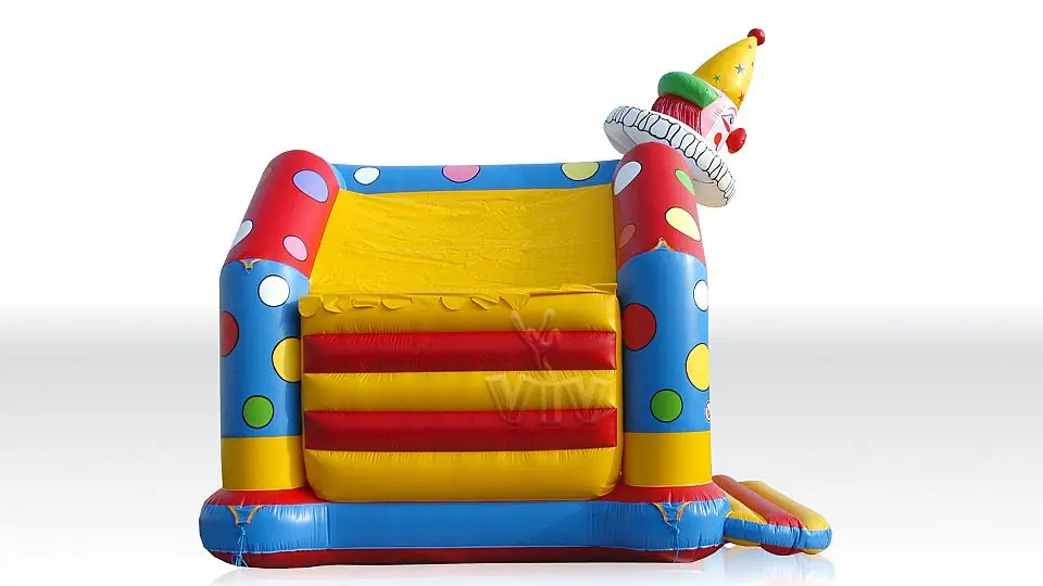 Bounce Clown with roof and figures commercial inflatable bounce
