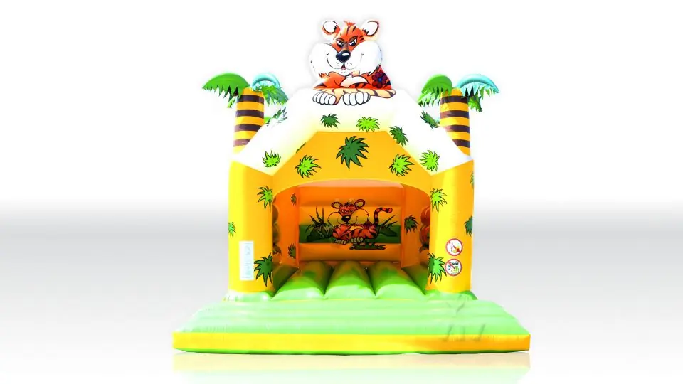 Jungle 5 x 4 m with roof commercial inflatable bounce