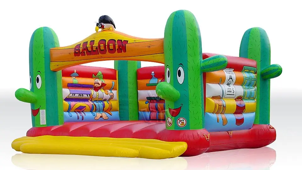 Bounce Saloon Cactus 7 x 6 without roof commercial inflatable bounce