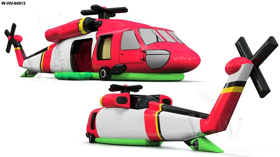 Dummy helicopter 16 m commercial custom inflatable