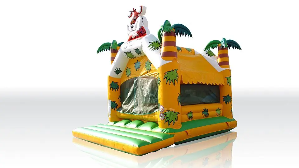 Jungle pool - with roof & palms & figure 4 x 3 x 3.6 m (balls sold separately) commercial inflatable dry pool