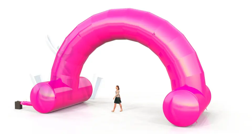 Arch gate self - standing 10 m commercial promotional inflatable gate