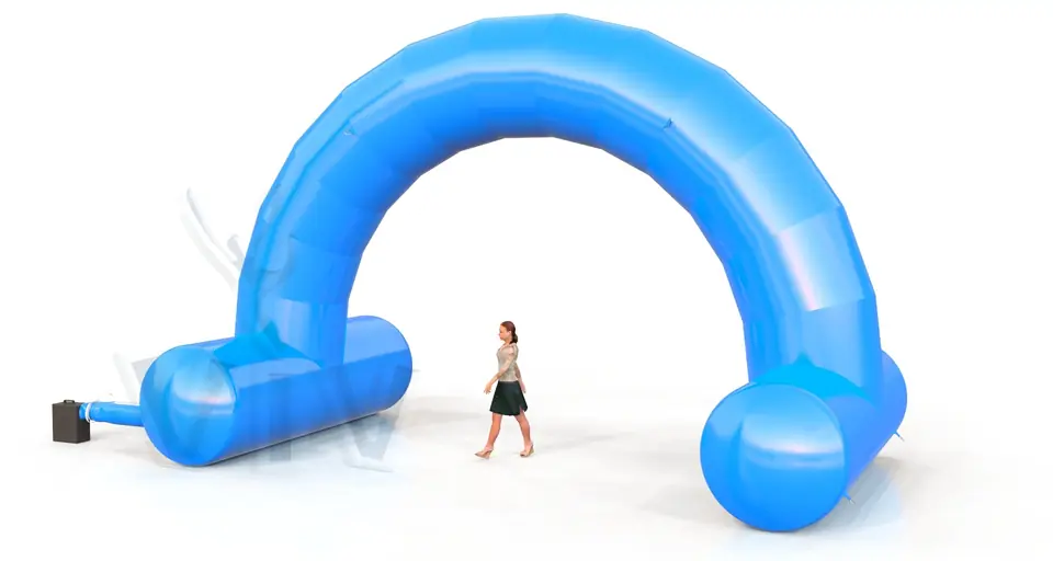 Arch gate self - standing 8 m commercial promotional inflatable gate