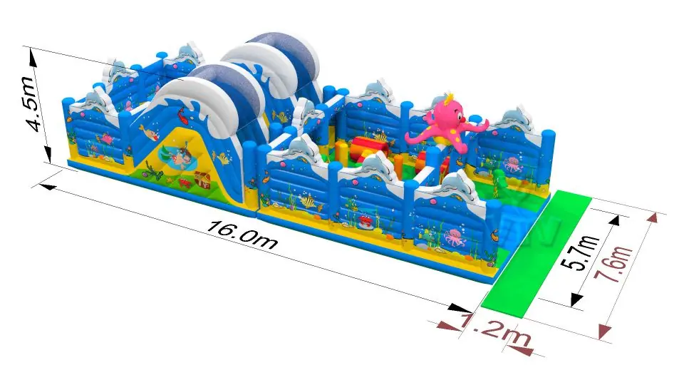 Obstacle Course Underwater World - Collection Unterwater World commercial inflatable obstacle course