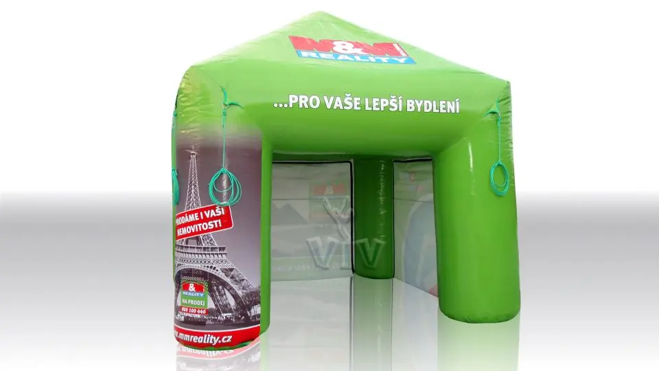 Square tent 6 x 6 m commercial promotional inflatable tent