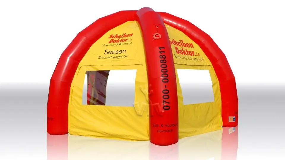 Tent Spider - External diameter 10 m commercial promotional inflatable tent