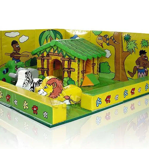 Jungle without animals (2 wall / 2 barrier / floor / mini hut) commercial inflatable softplay