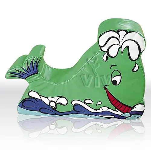 Soft Play Whale with fountain commercial inflatable softplay