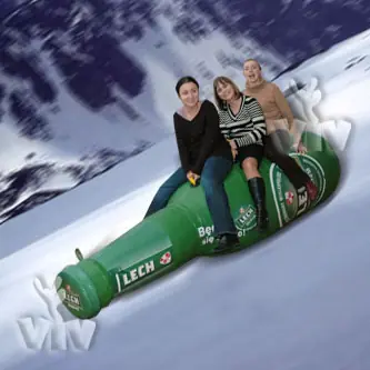 Bottle sledge softplay inflatable product photo